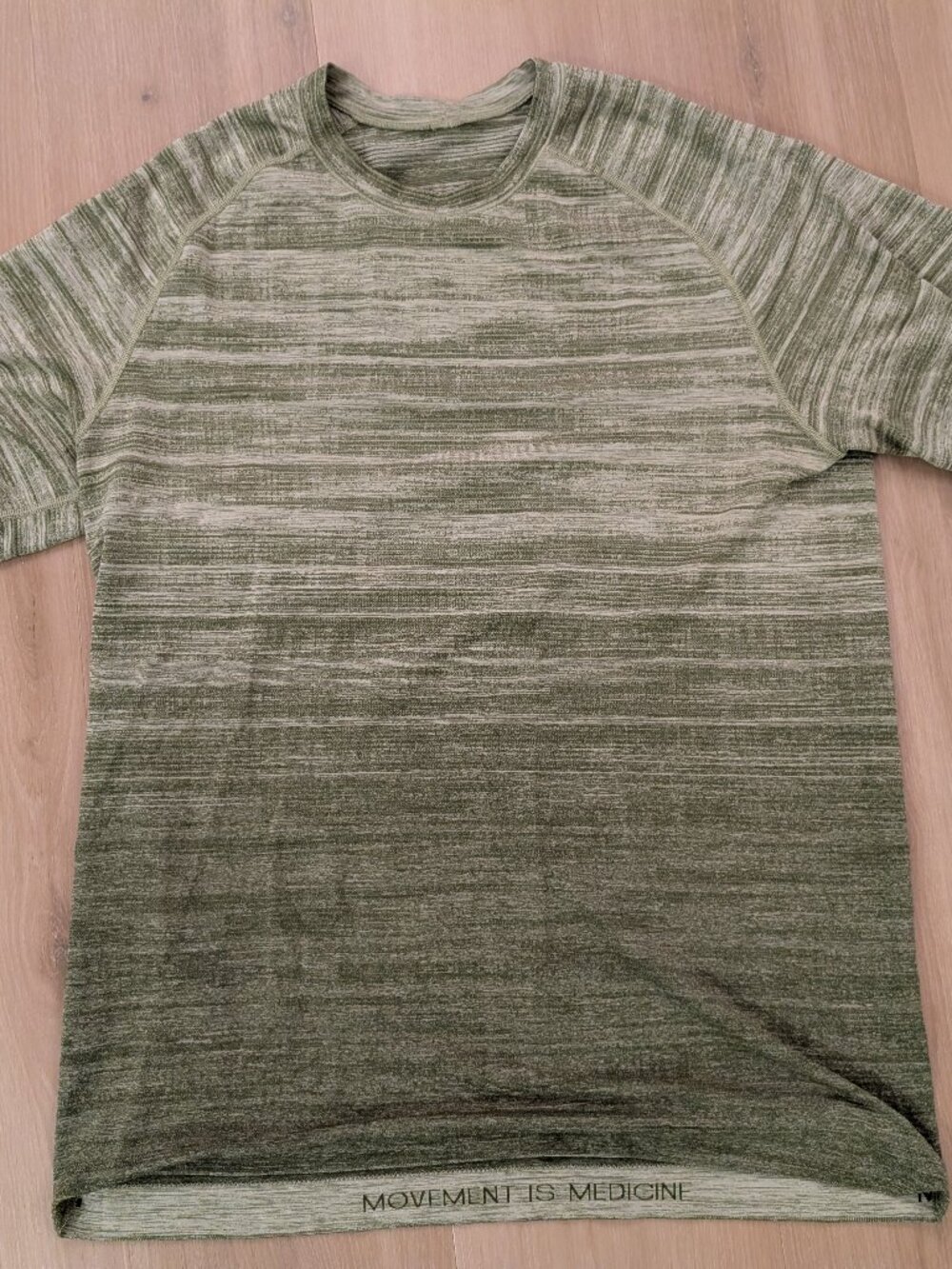 Lululemon Metal Vent Tech T-Shirt Heather Green Workout Running Athletic Sz M - Picture 1 of 6